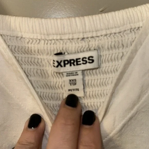 Express linen blend dress size xxs petite - Picture 6 of 6
